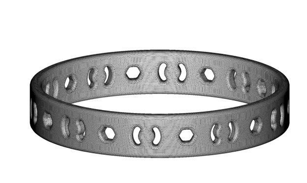 Embracing Fancy Bangle 3D print model_2