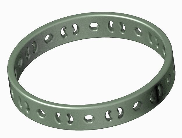 Embracing Fancy Bangle 3D print model_1