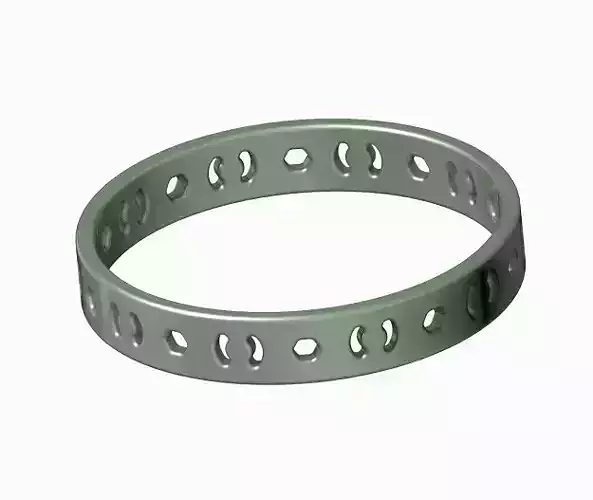 Embracing Fancy Bangle 3D print model