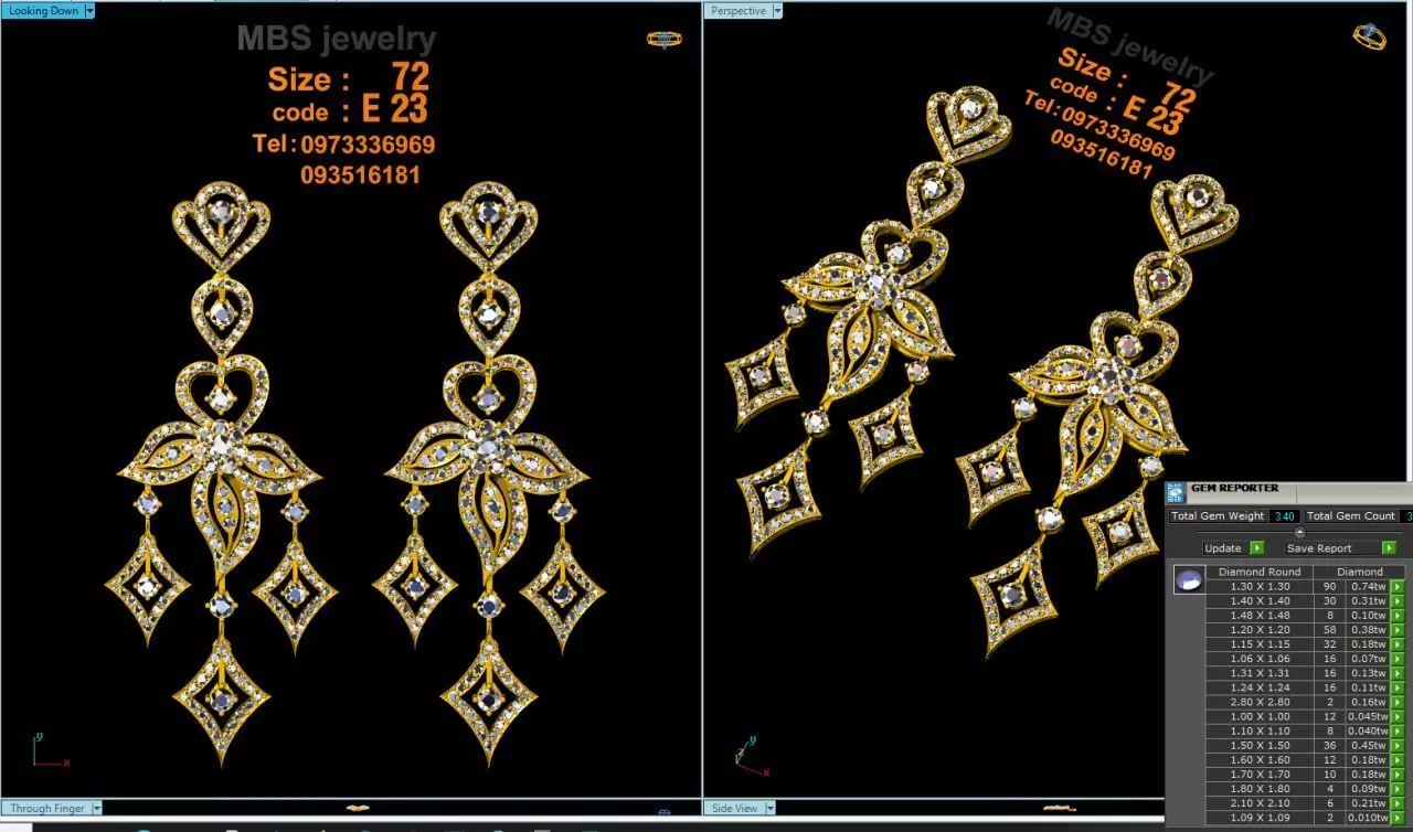 earring only one for girl 3D print model