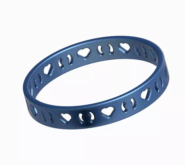 Elegant Heart Fancy Bangle 3D print model_0