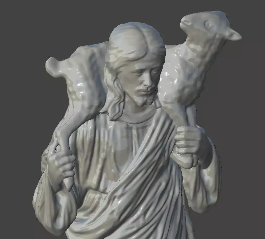 JESUS - El Buen Pastor 3D print model_0