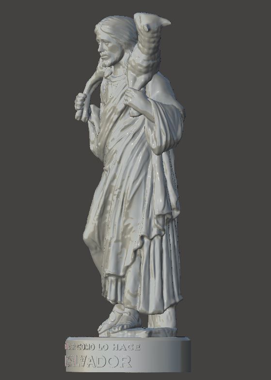 JESUS - El Buen Pastor 3D print model_4