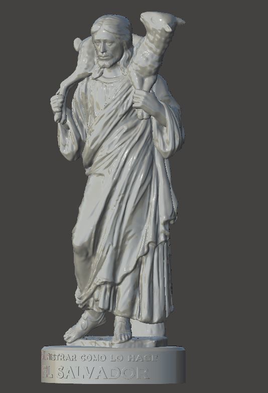 JESUS - El Buen Pastor 3D print model_3