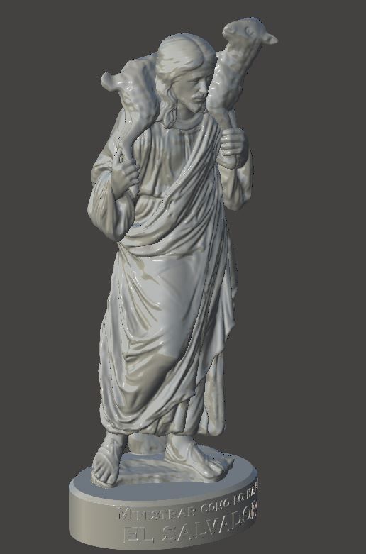 JESUS - El Buen Pastor 3D print model_7