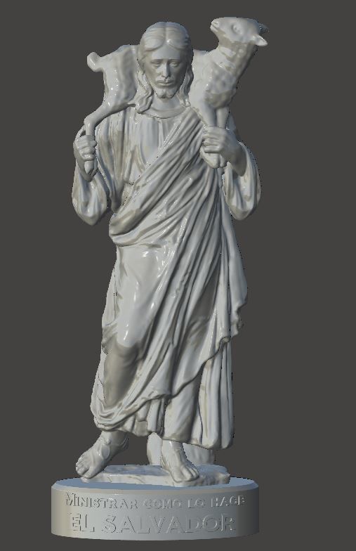 JESUS - El Buen Pastor 3D print model_2