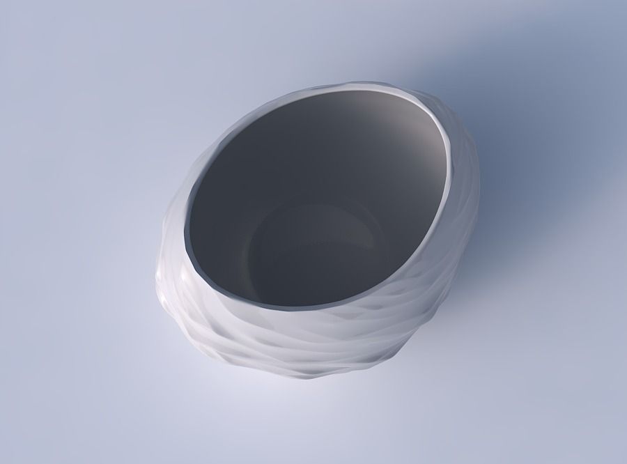 Bowl compressed 2 with fibers smooth inside 3D print model_2