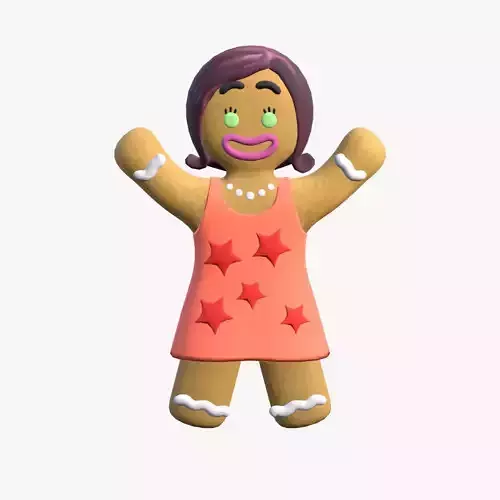 Sugar Gingy Low-poly 3D model