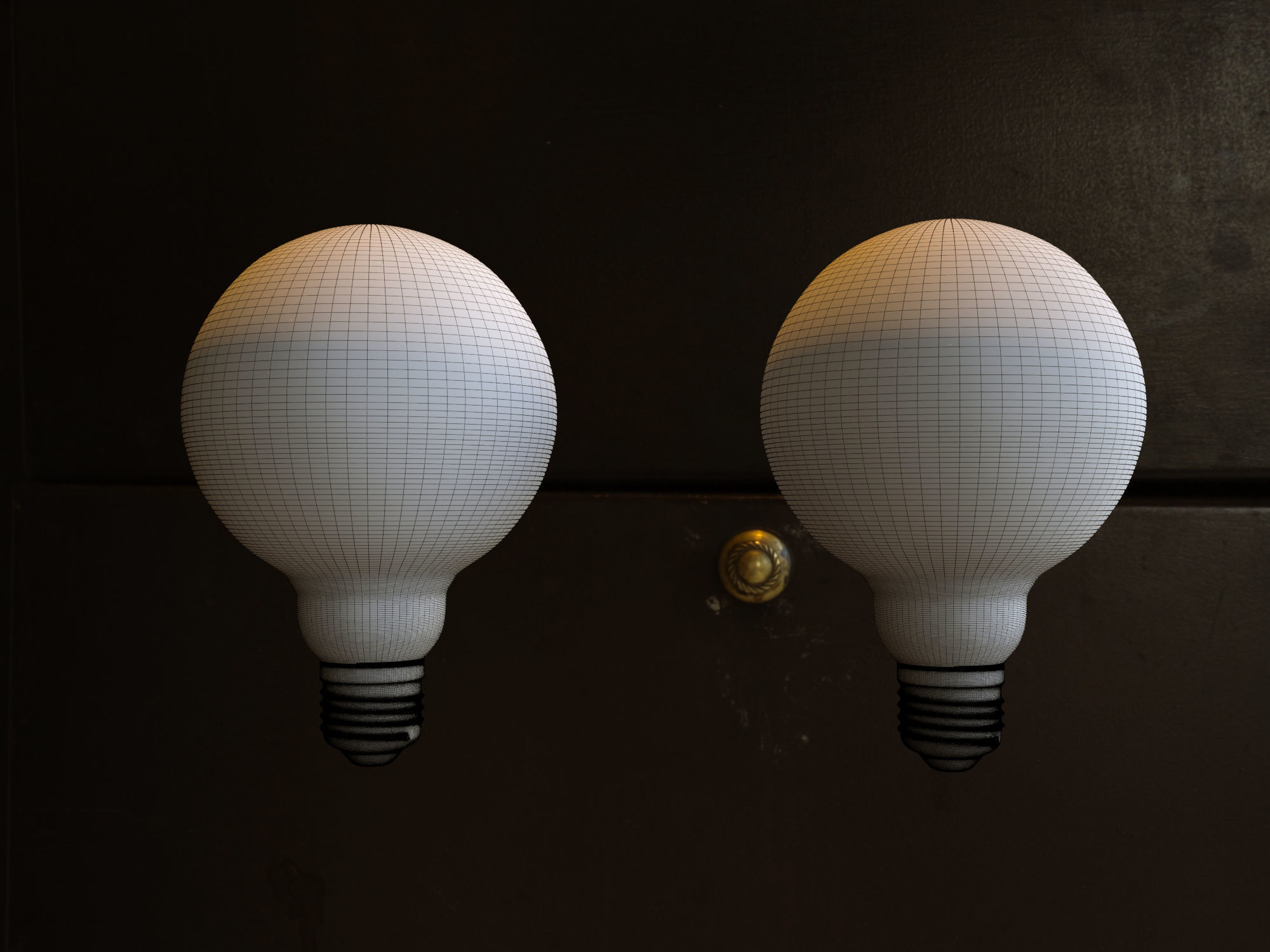 Bulb 3d model spiral light 3D model_6