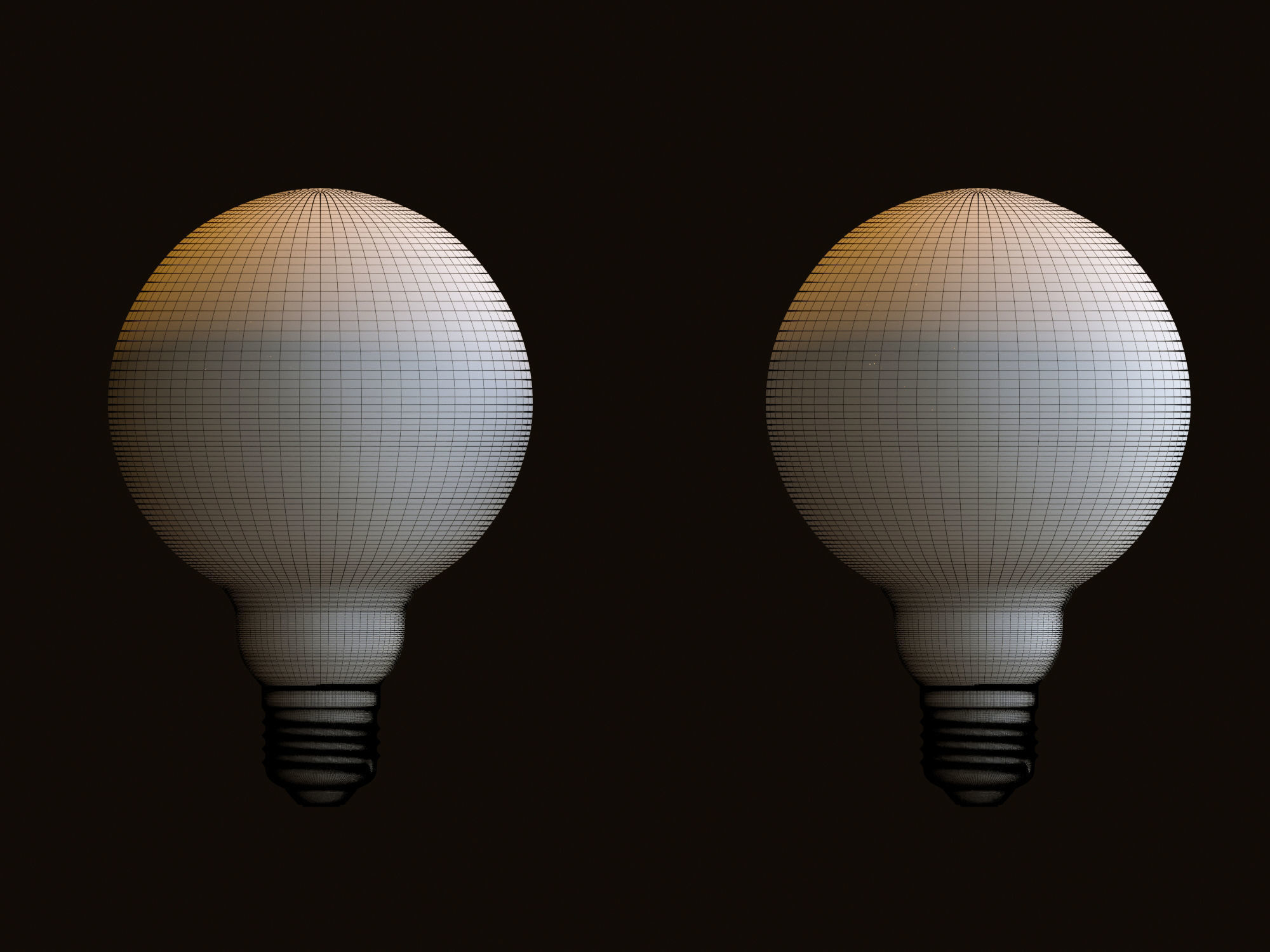Bulb 3d model spiral light 3D model_13