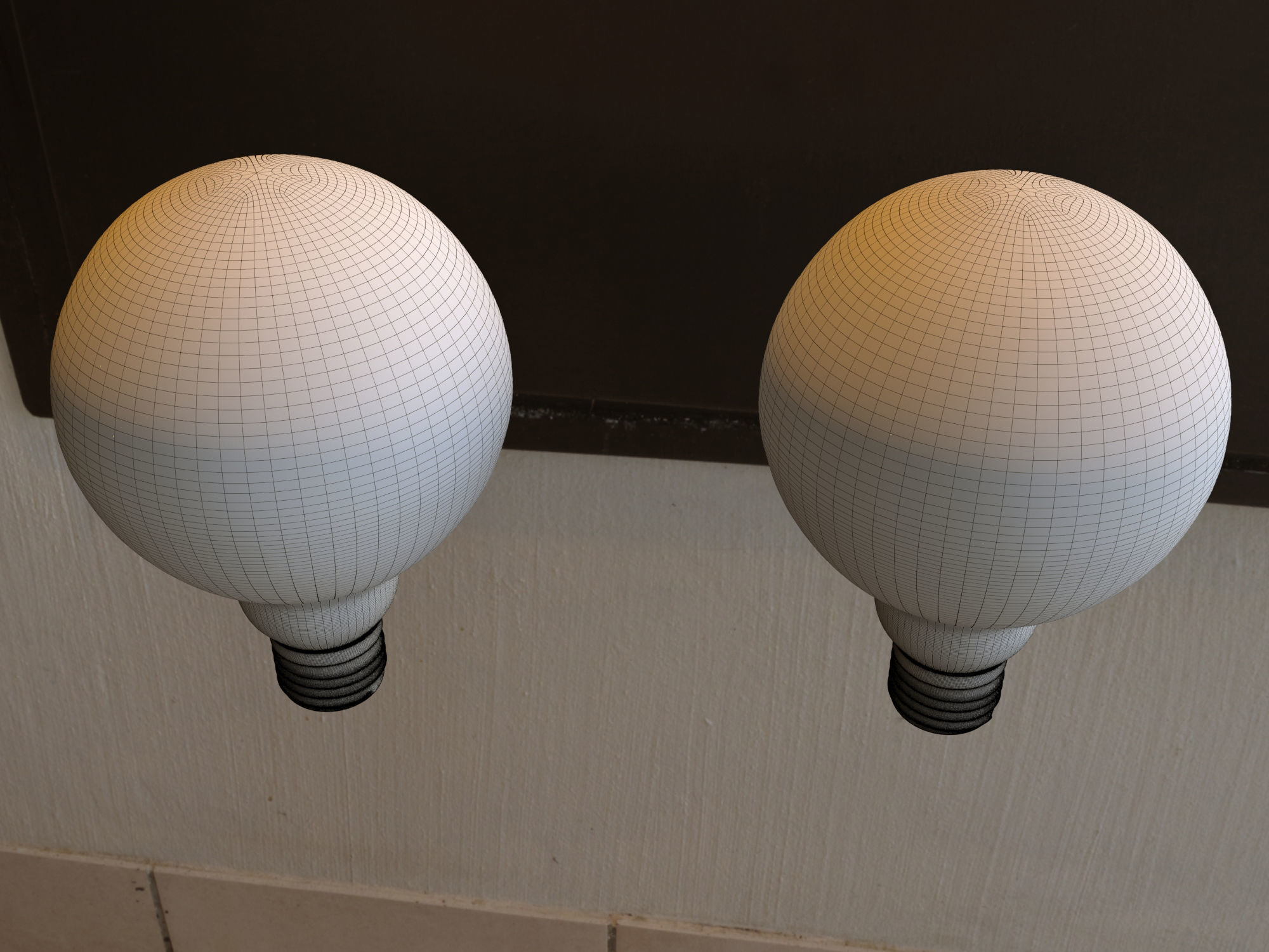 Bulb 3d model spiral light 3D model_10