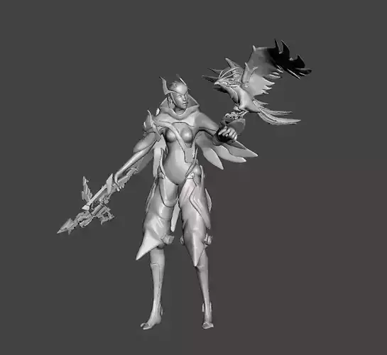 Quinn and Valor 3D Model