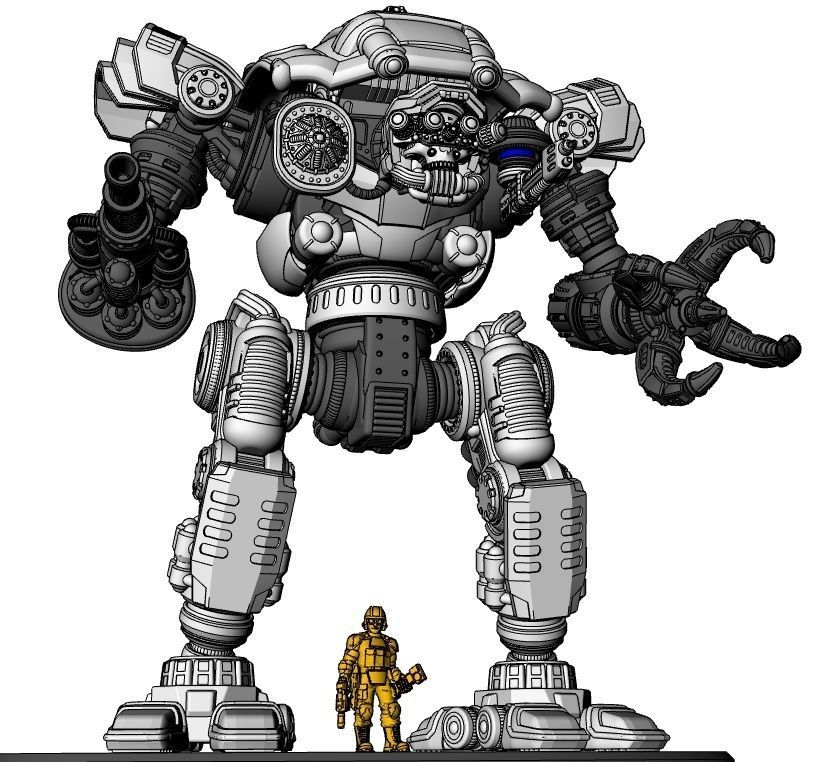 PROJECT MAGGIE-All Files-Full Frame-Weapons-Armor 3D print model_75