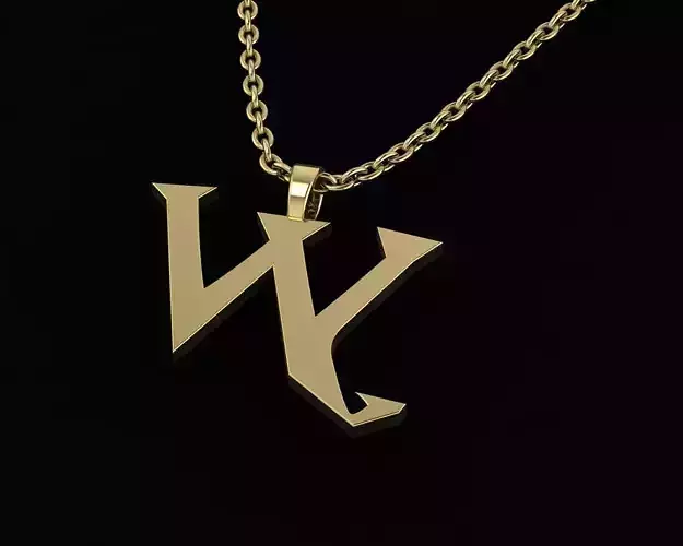 letter W pair of skis