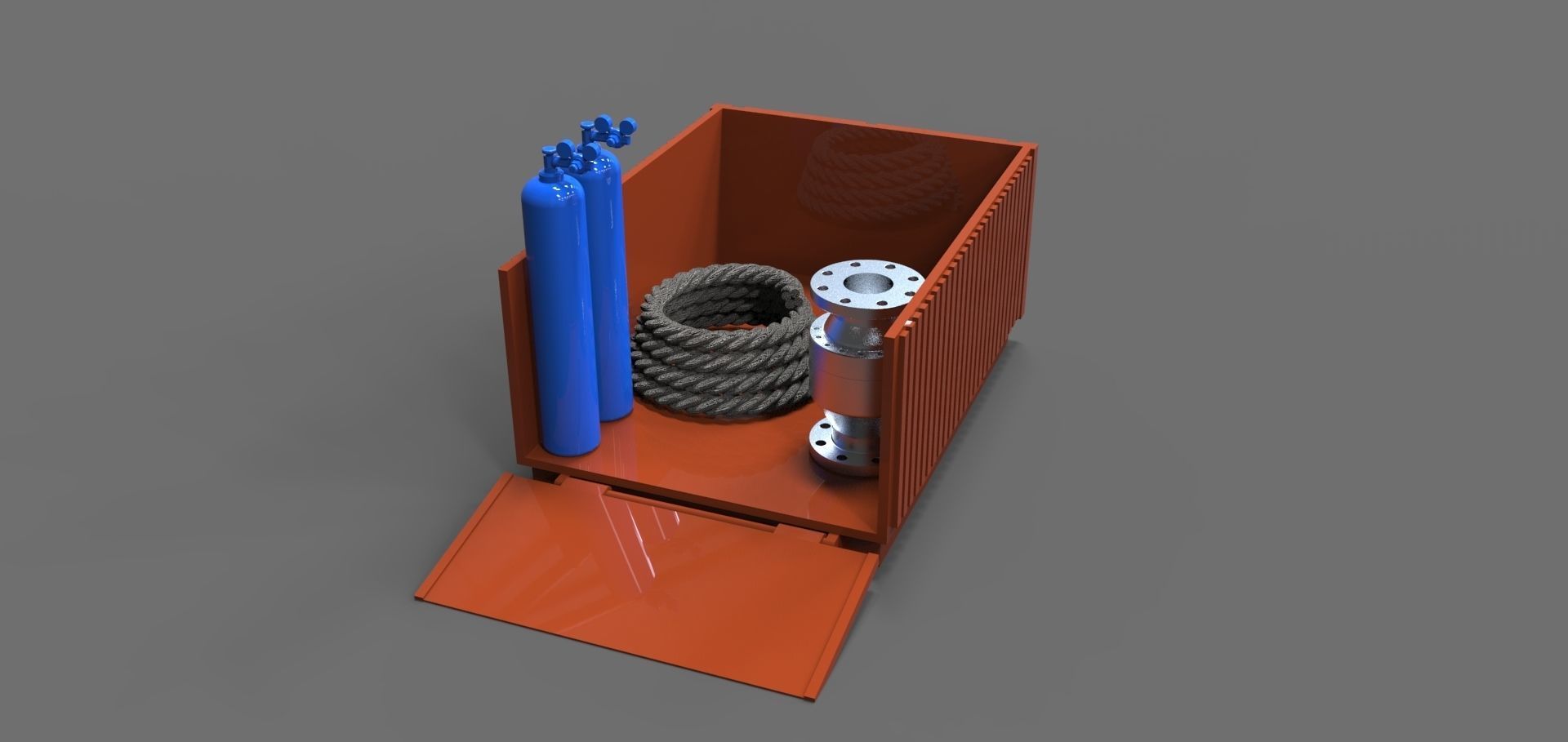 Toolbox Container 3D print model_3