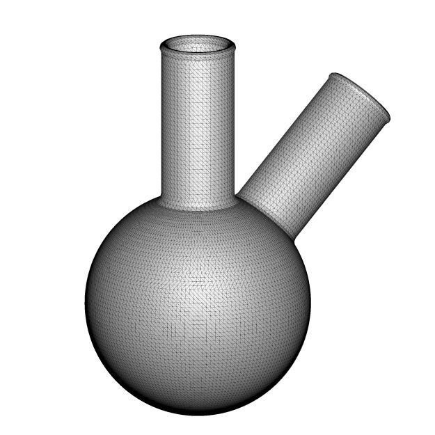 Two Neck Round Bottom Flask 3D print model_2