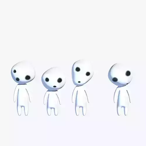 Kodama Low-poly 3D model