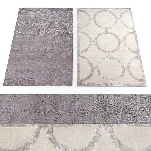 Rugs collection 336 Low-poly 3D model