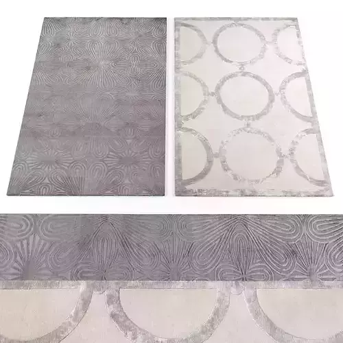 Rugs collection 336 Low-poly 3D model