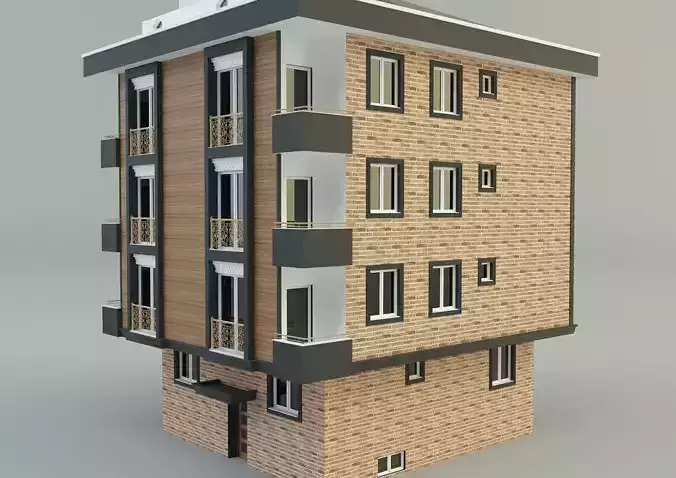building 13 house model 3D model