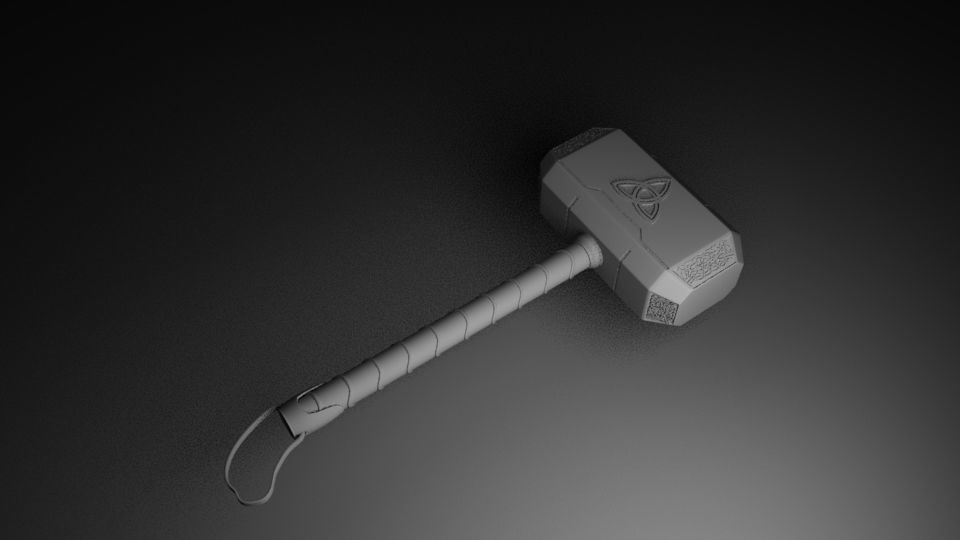 3d model thor hammer 3D model_1