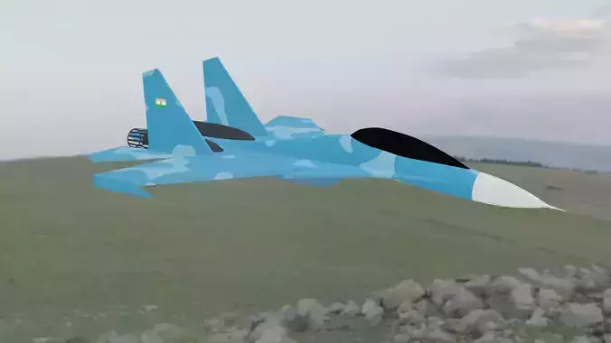 SU 30 MK Plane 3D model