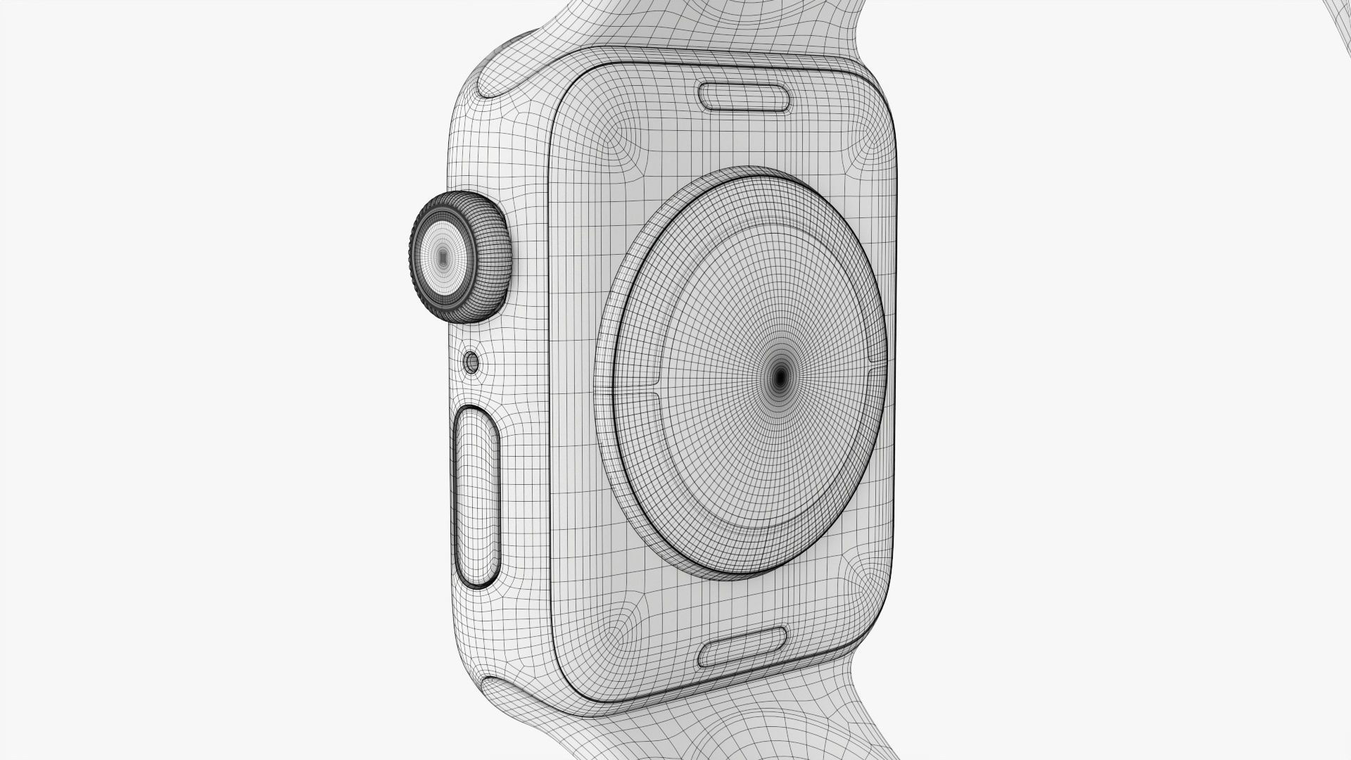 Apple Watch Series 6 silicone loop blue 3D model_15