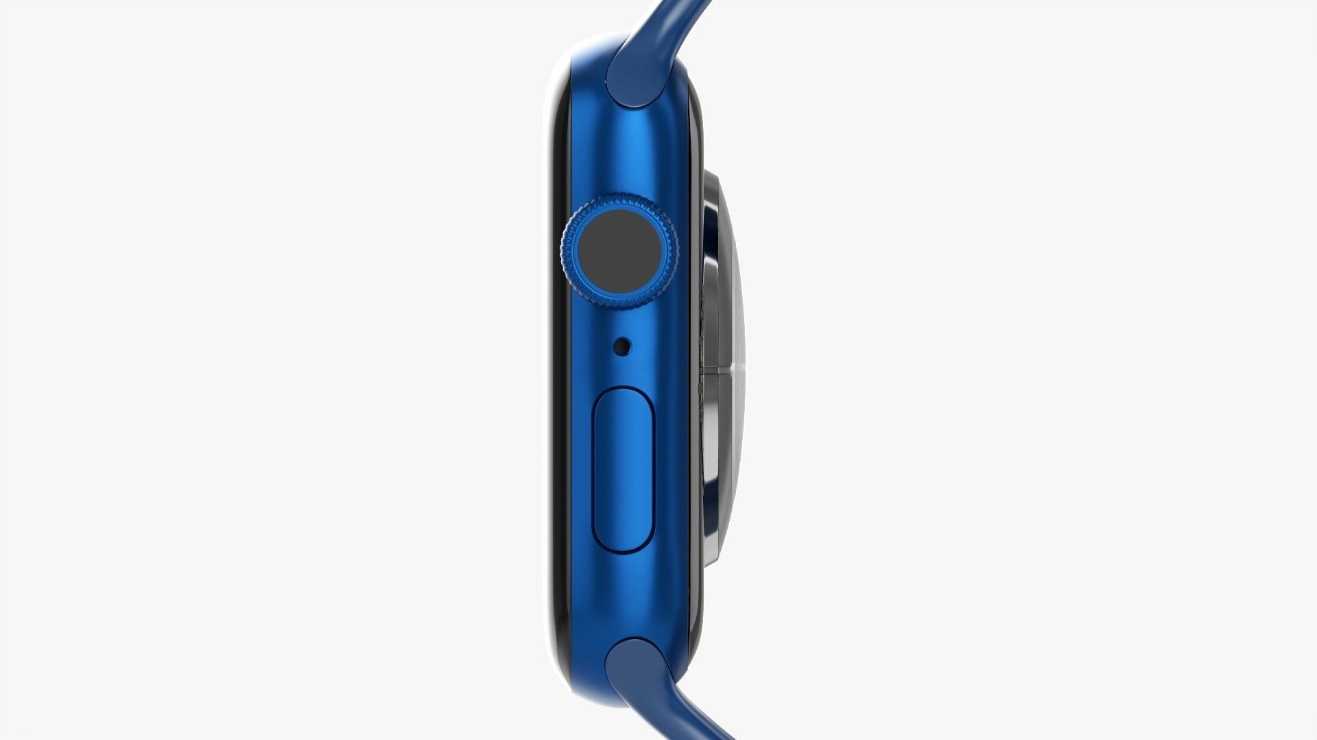 Apple Watch Series 6 silicone loop blue 3D model_8