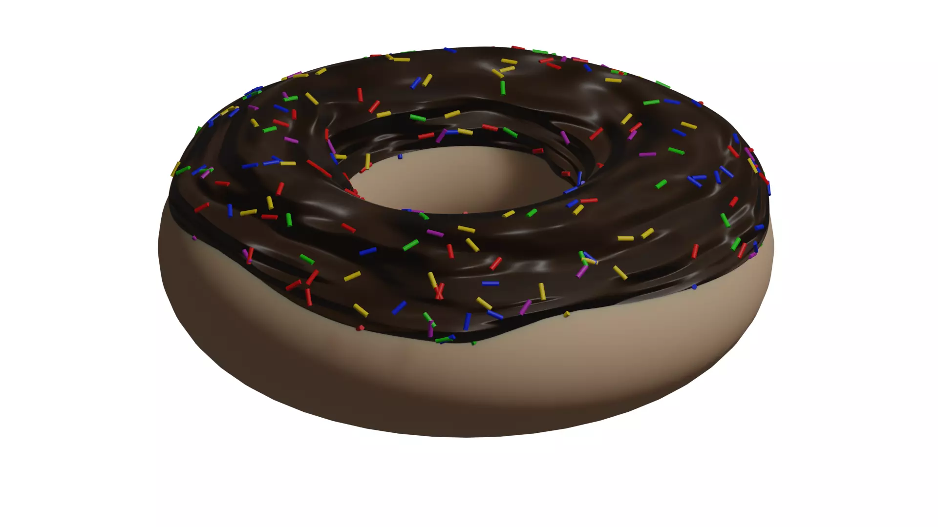 Donut in Blender EEVEE render Free 3D model