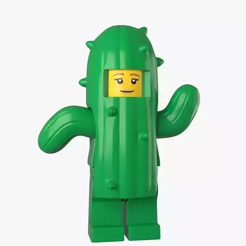 Lego CactusGirl 3d Model