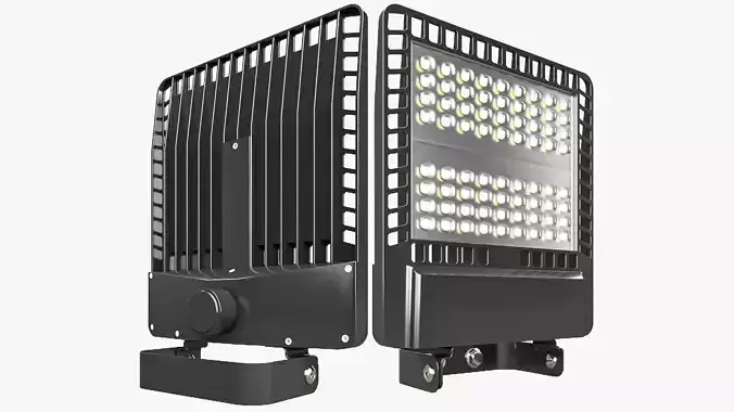Wal Led Light Low-poly 3D model