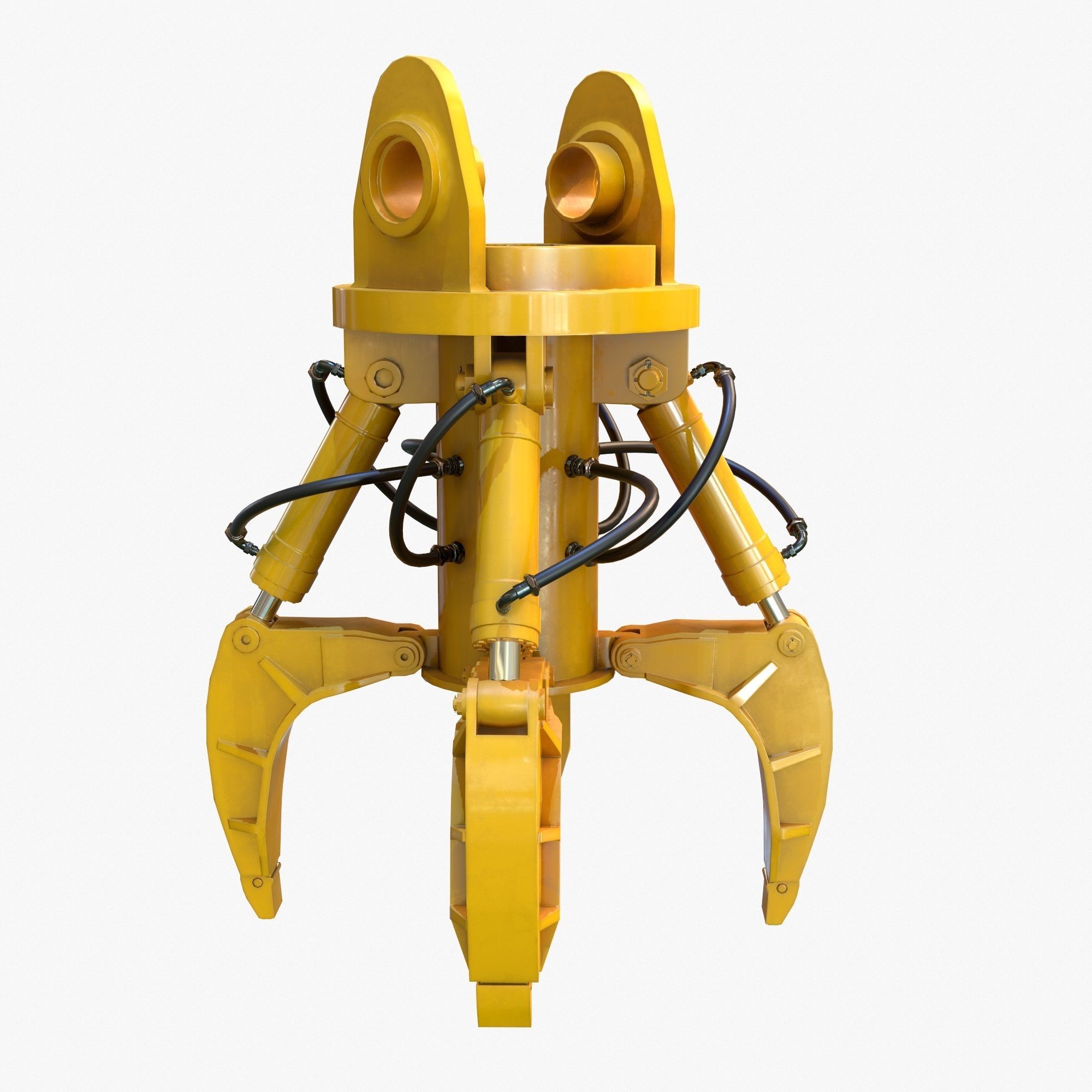 Mechanical Arm PBR Riged Low-poly 3D model_17