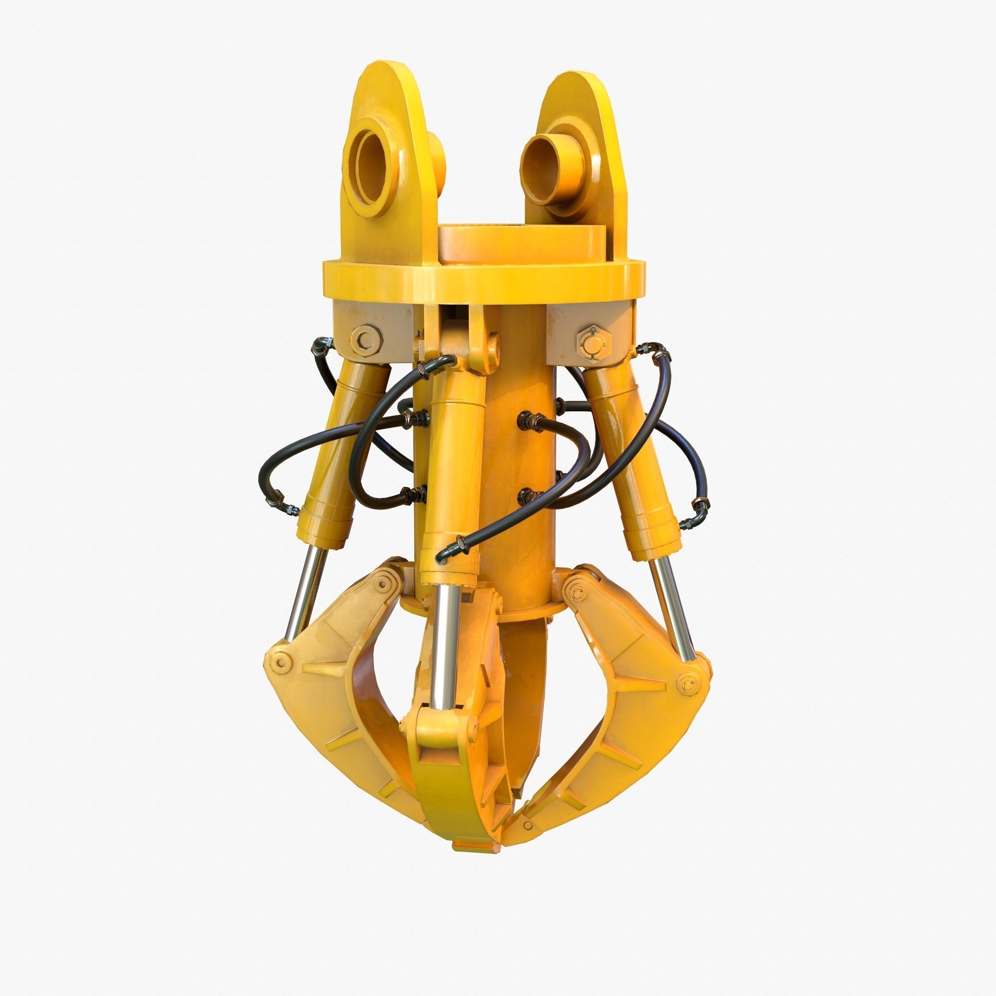 Mechanical Arm PBR Riged Low-poly 3D model_4