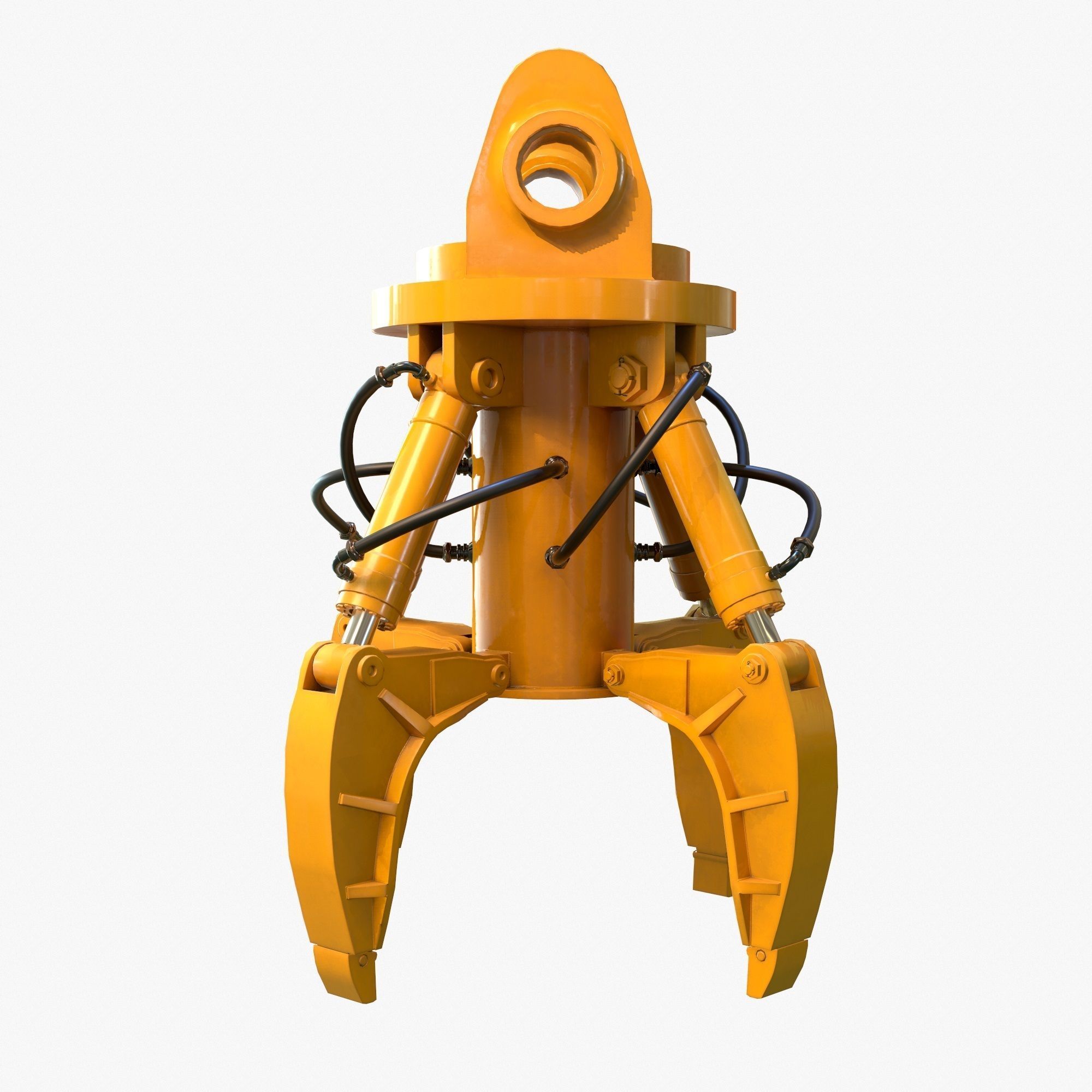 Mechanical Arm PBR Riged Low-poly 3D model_6