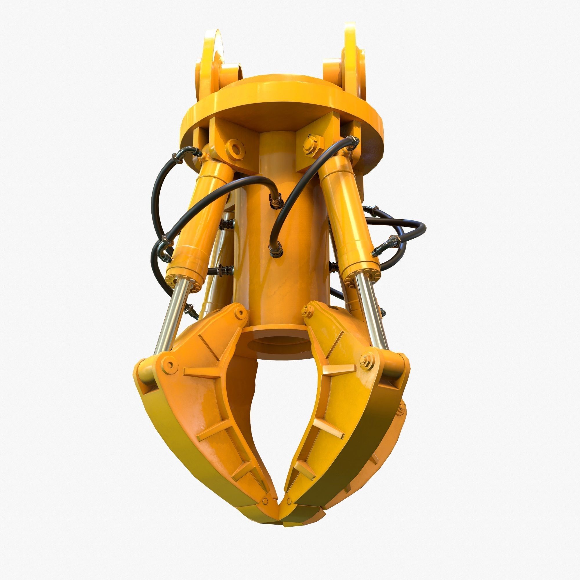 Mechanical Arm PBR Riged Low-poly 3D model_9