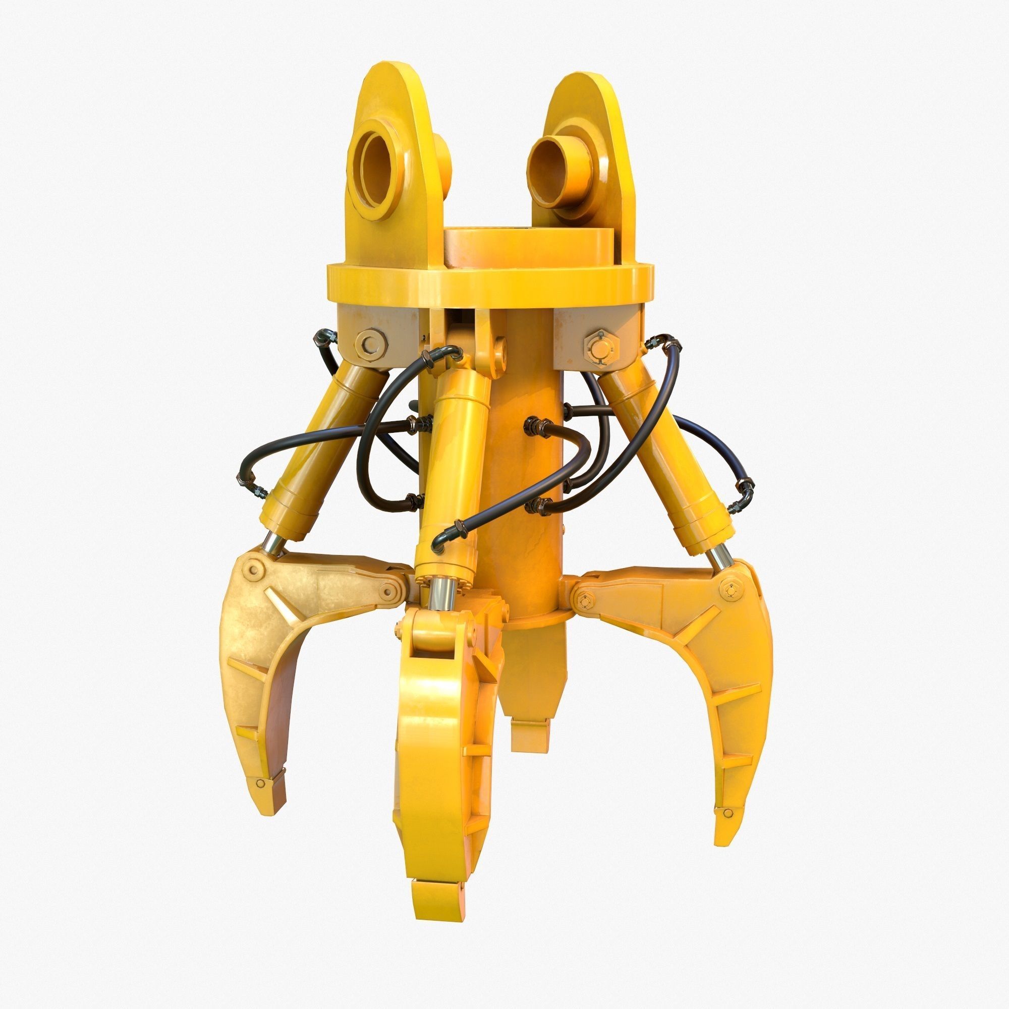 Mechanical Arm PBR Riged Low-poly 3D model_3