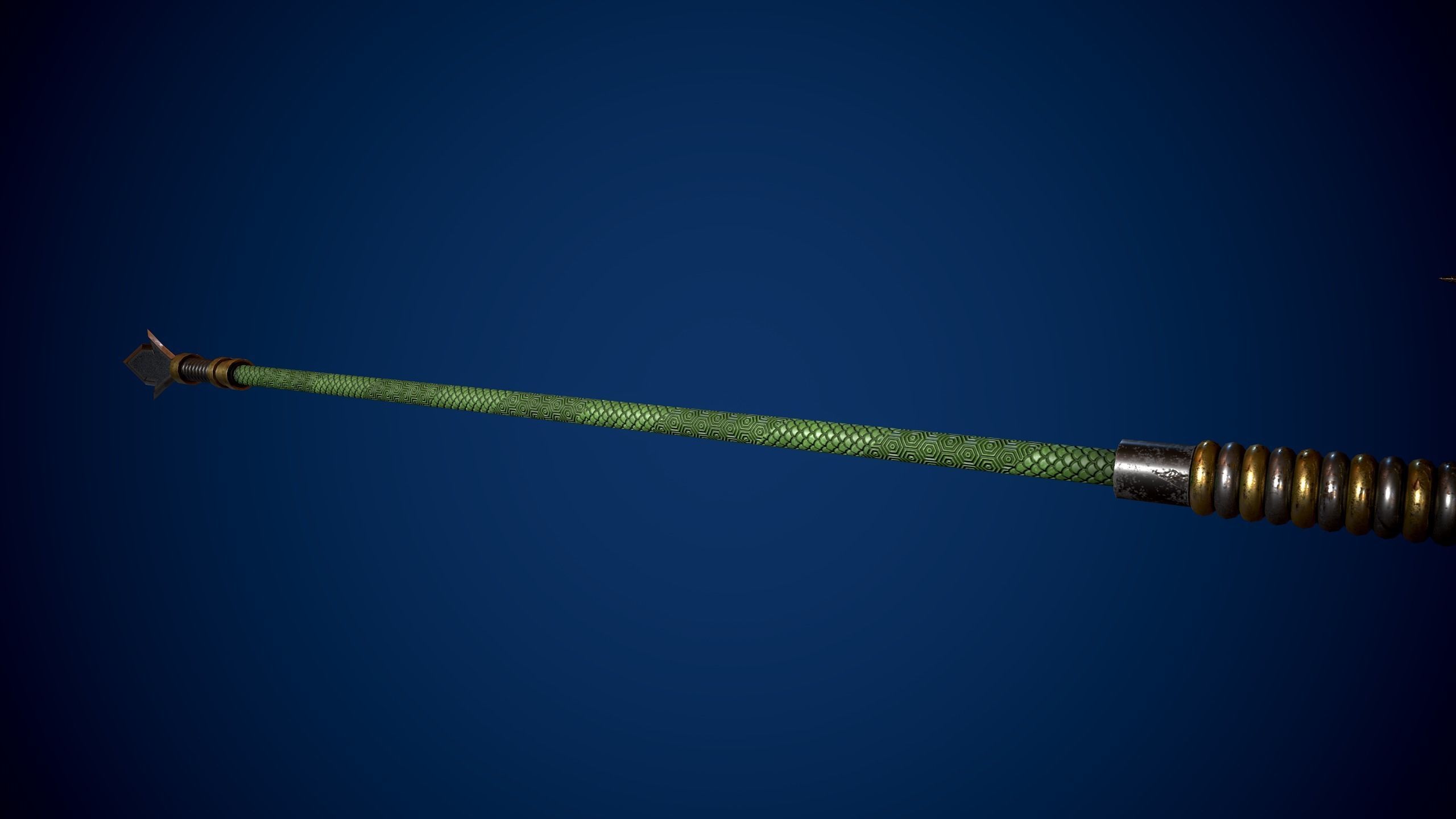 Guandao Halberd Low-poly 3D model_8
