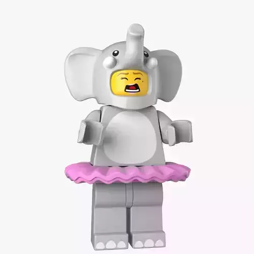 Lego ElephantGirl 3d Model