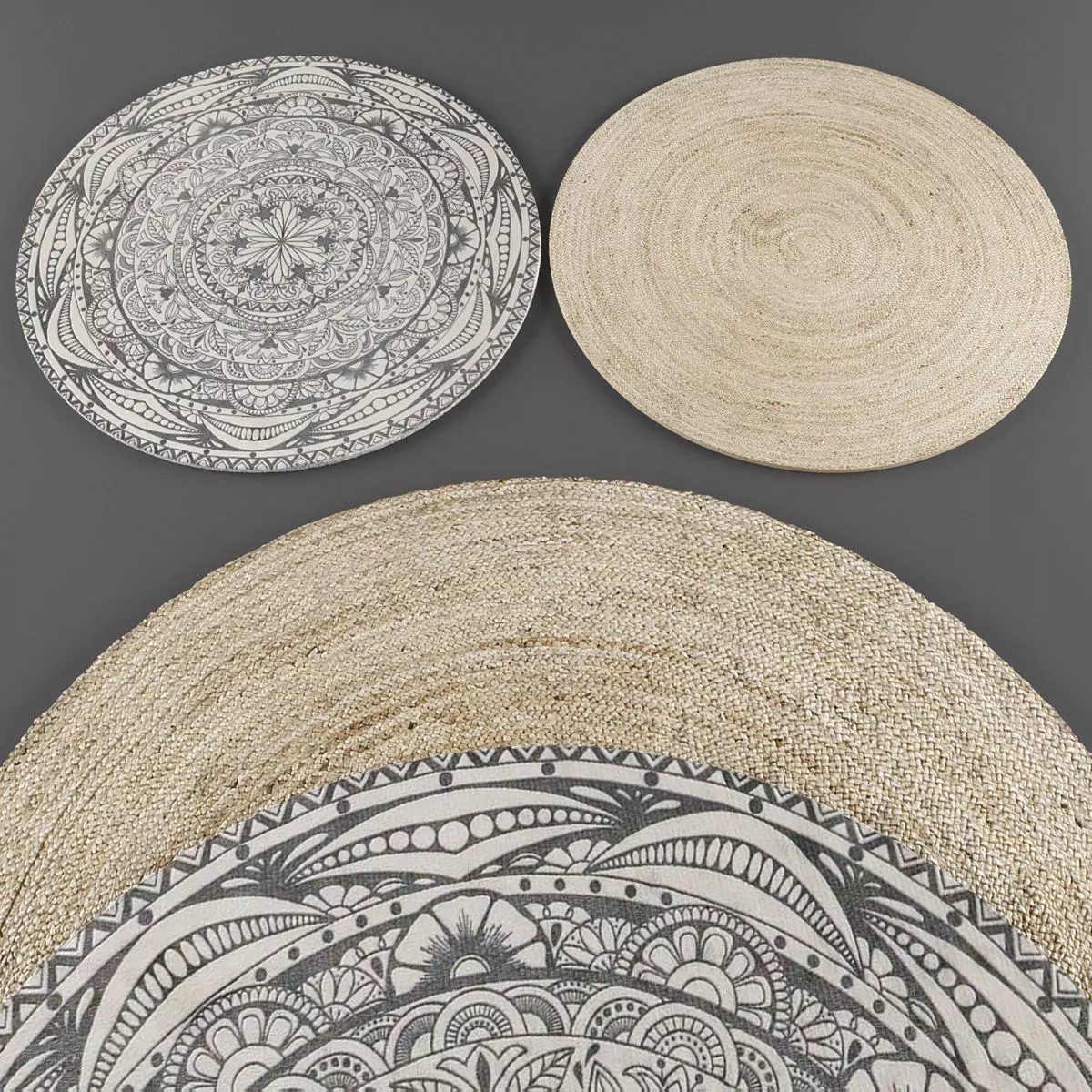 Rugs collection 342 Low-poly 3D model_0