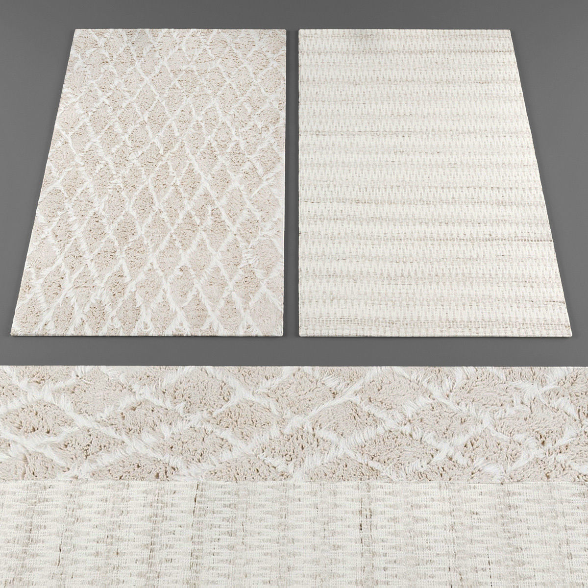Rugs collection 344 Low-poly 3D model_1