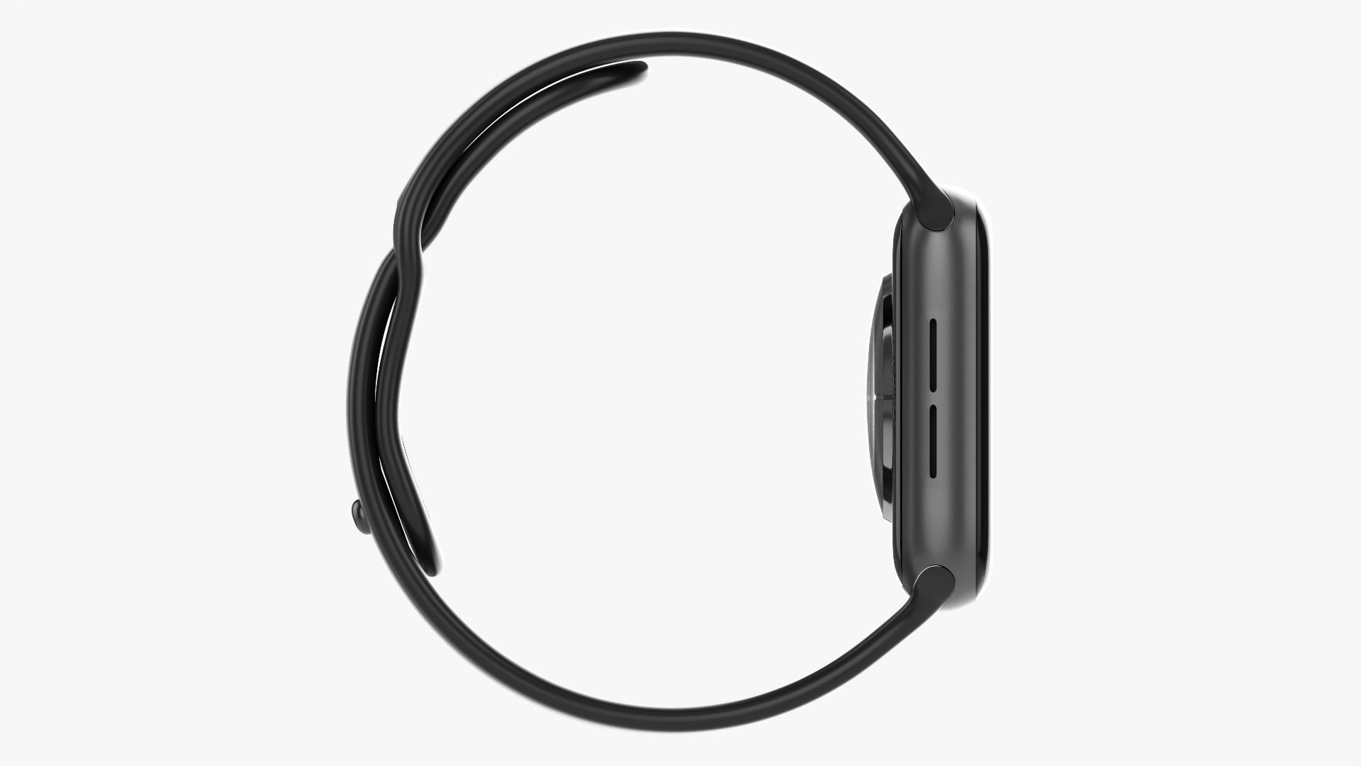 Apple Watch Series 6 silicone loop gray 3D model_11