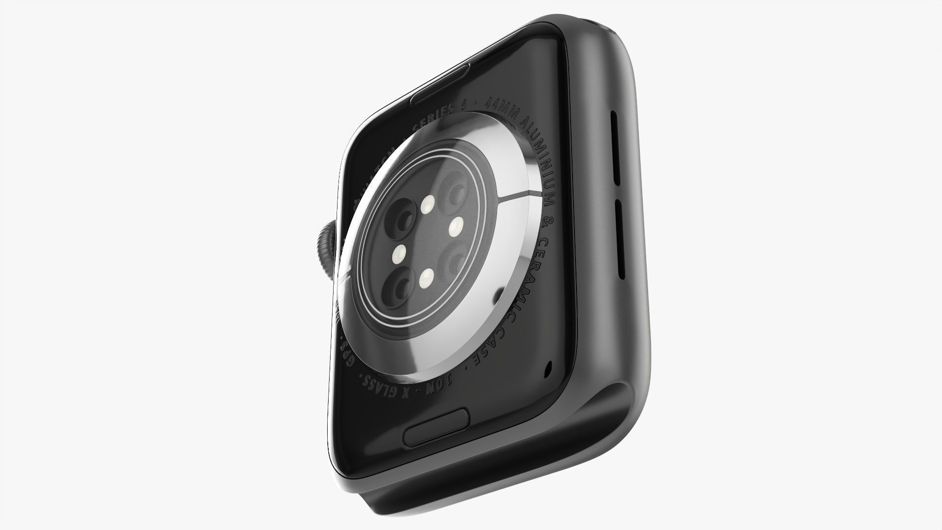 Apple Watch Series 6 silicone loop gray 3D model_6