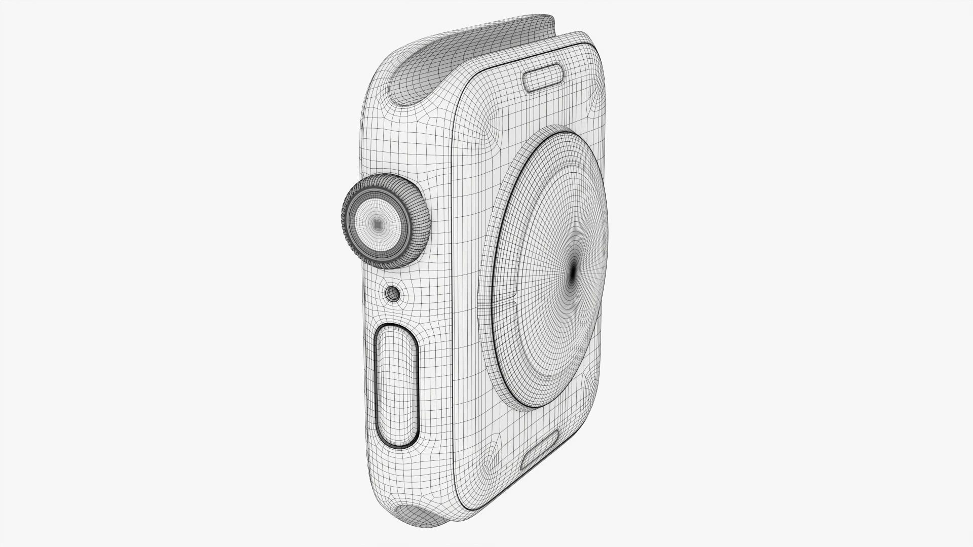 Apple Watch Series 6 silicone loop gray 3D model_13