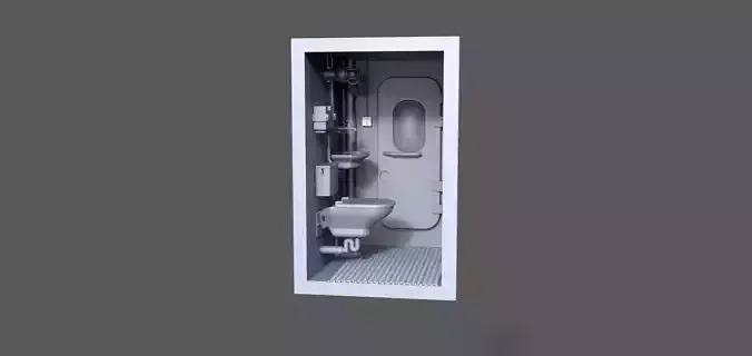 Washroom for ship models