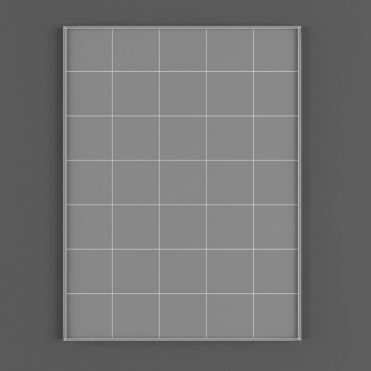 Pictures870 gold abstract painting Low-poly 3D model_5