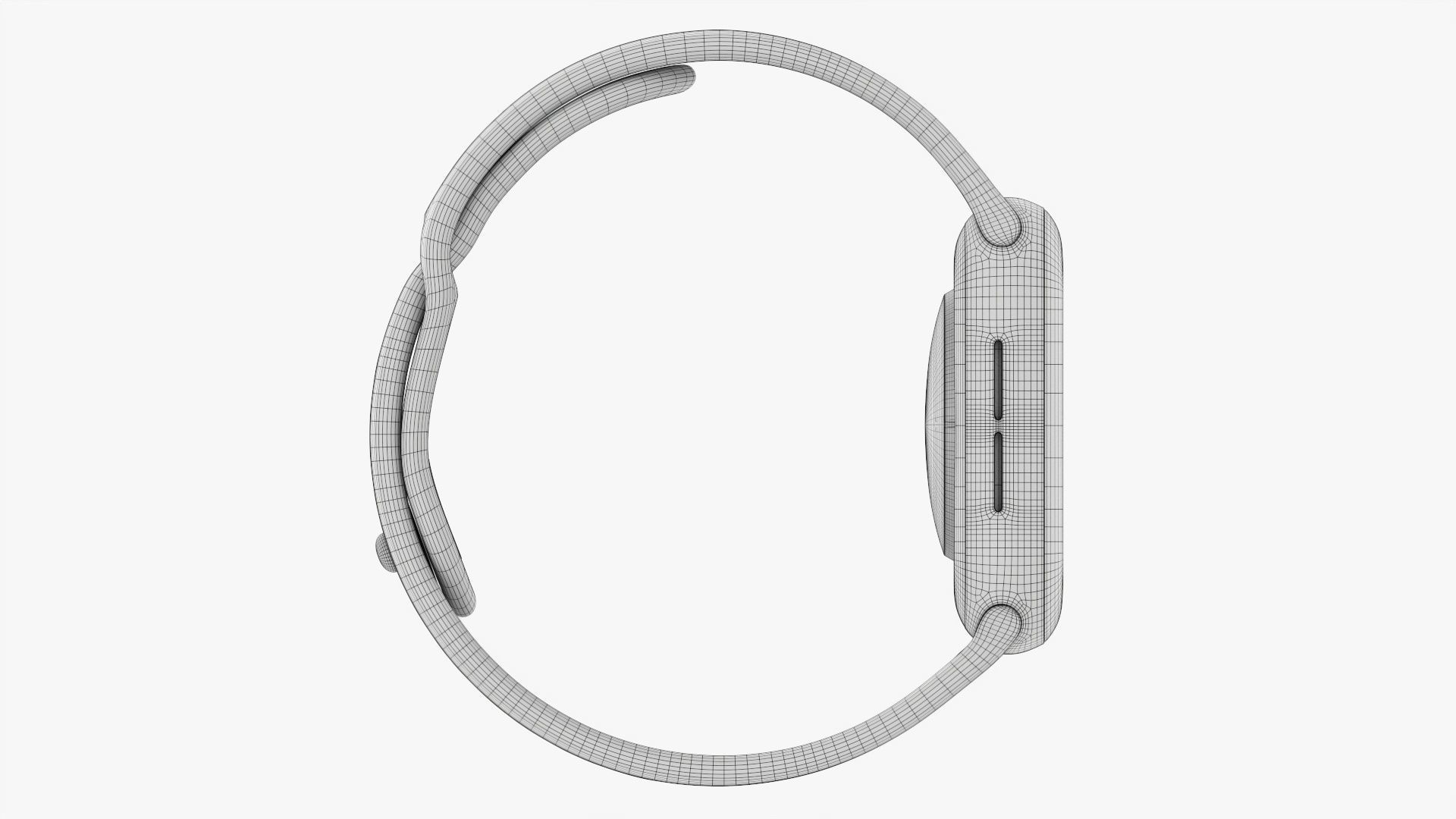 Apple Watch Series 6 silicone loop silver 3D model_21