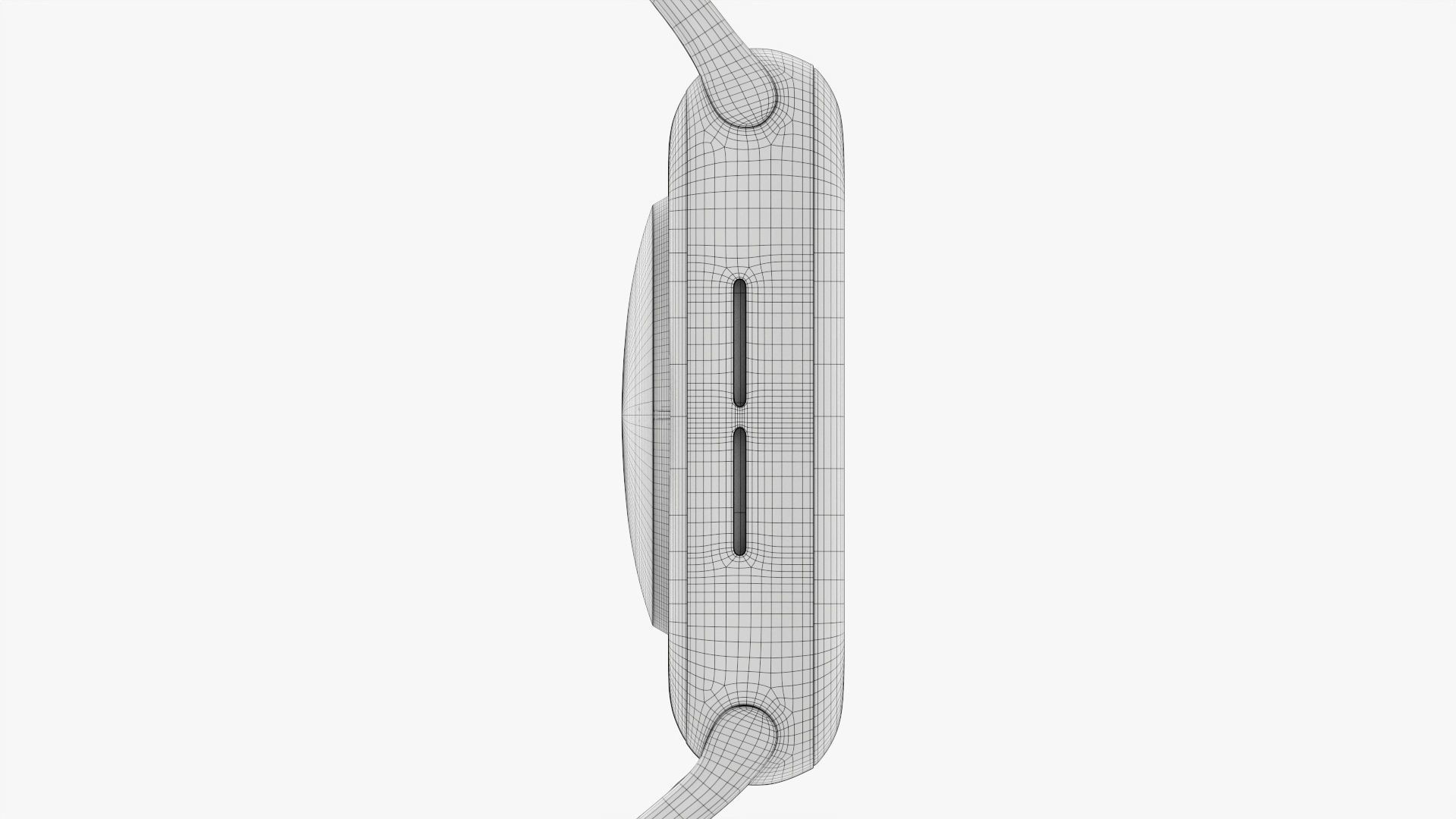 Apple Watch Series 6 silicone loop silver 3D model_20