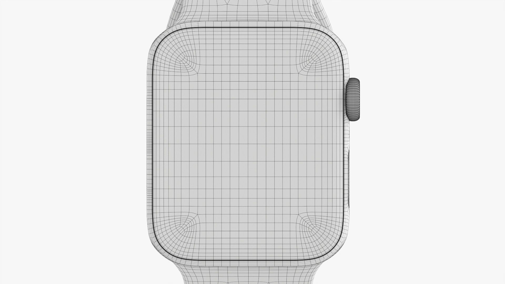 Apple Watch Series 6 silicone loop silver 3D model_19