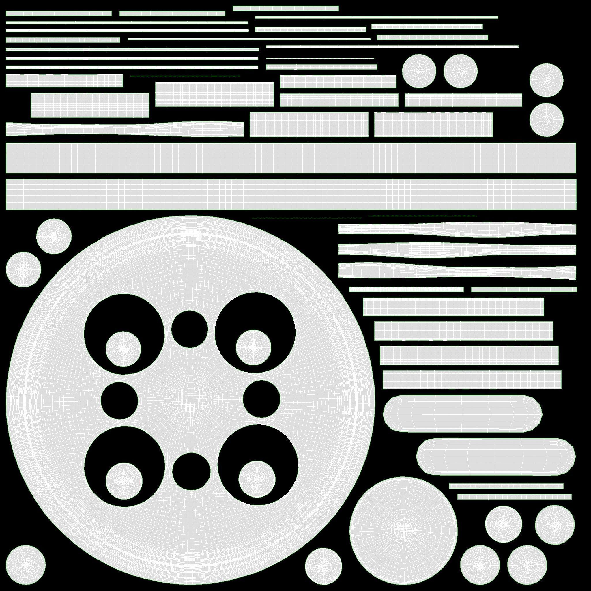 Apple Watch Series 6 silicone loop silver 3D model_28