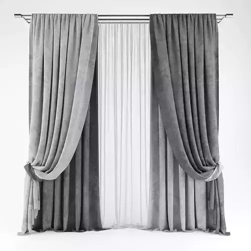 Curtains529 curtain Low-poly 3D model